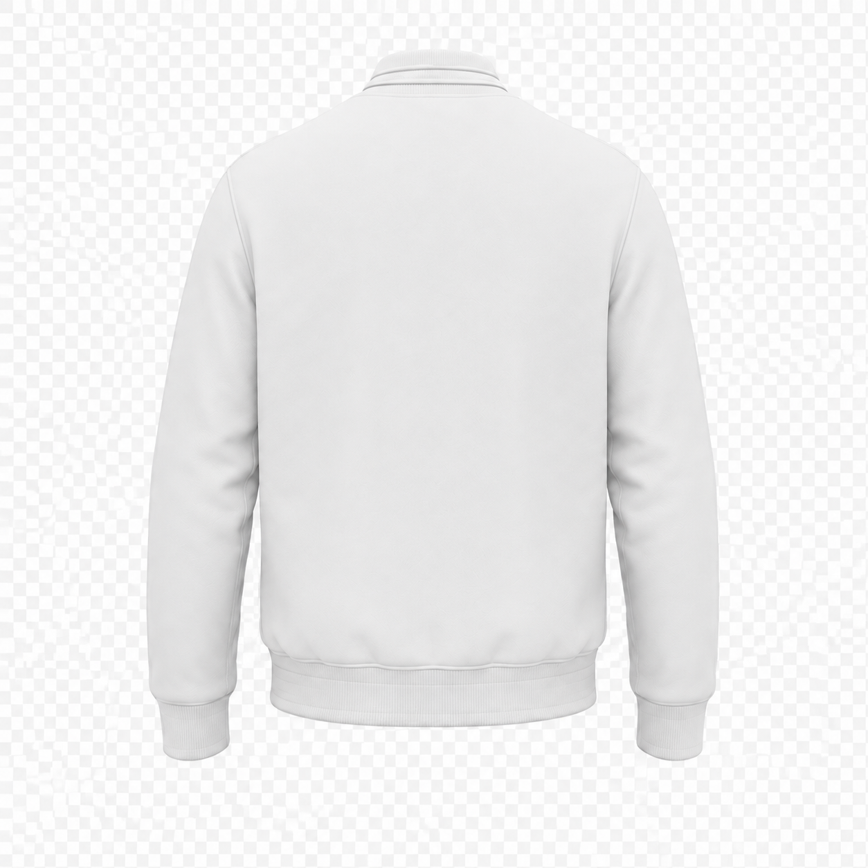 Blank back varsity jacket customization view